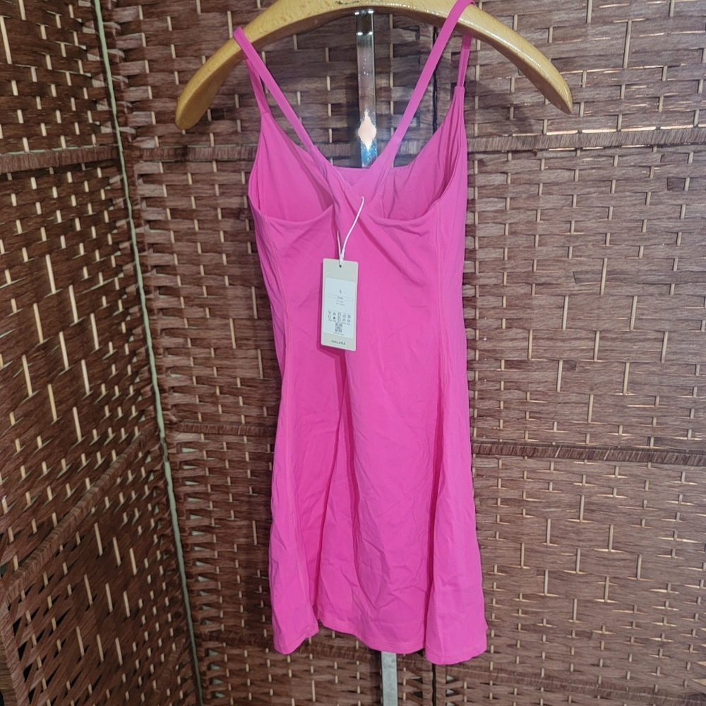 Halara Cloudful Poppi Pink Strappy Skort Dress - Picture 2 of 15